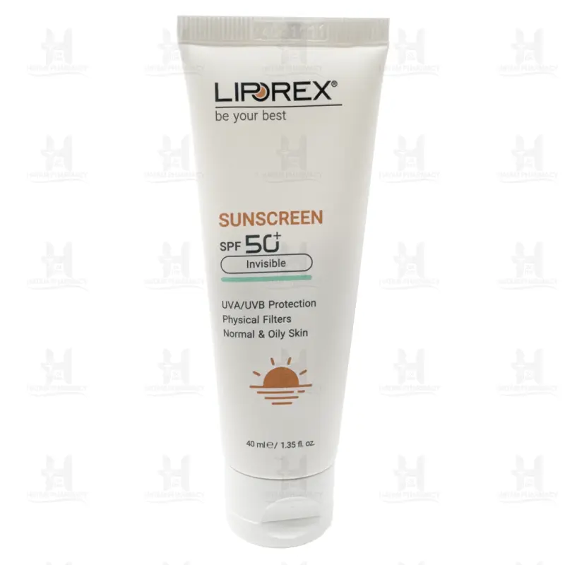 کرم ضد آفتاب SPF50 لیپورکس پوست نرمال تا چرب 40 میلی لیتر