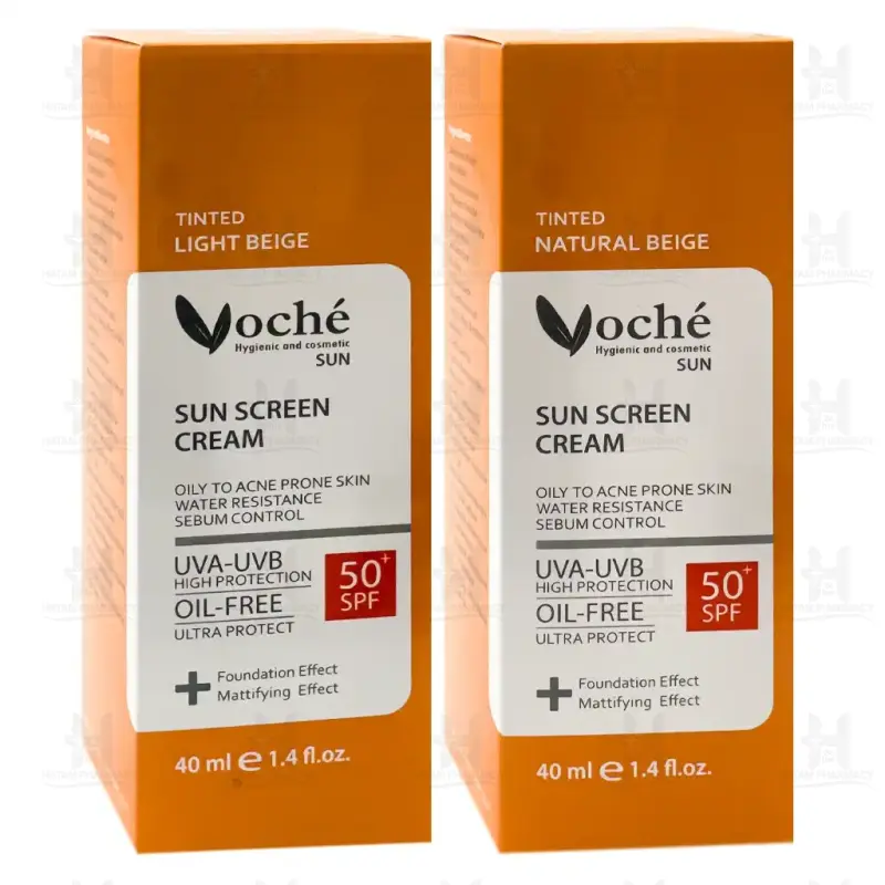 کرم ضد آفتاب SPF50 وچه مناسب پوست چرب و مستعد آکنه 40 میلی لیتر