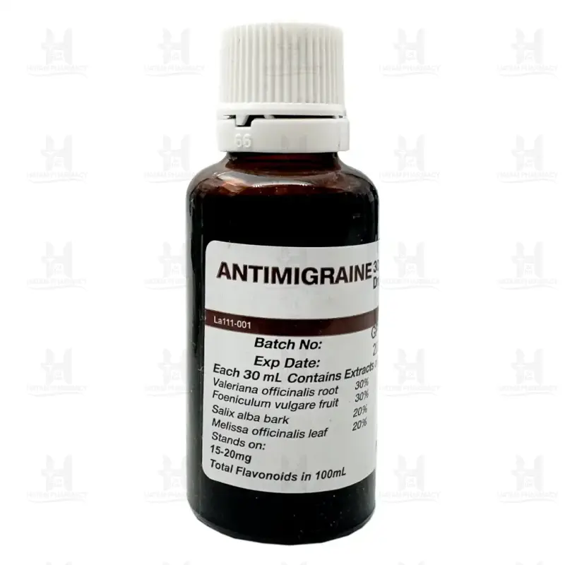قطره آنتی میگرن گل دارو 30 میلی لیتر