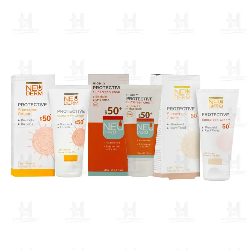 کرم ضد آفتاب هایلی spf50 پروتکتیو نئودرم برای پوست خشک 50 میلی لیتر