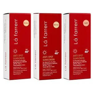 کرم ضد آفتاب و ضد لک پوست خشک حاوی SPF40 لافارر 40 میلی لیتر