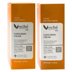 کرم ضد آفتاب SPF50 وچه مناسب پوست خشک و معمولی 40 میلی لیتر