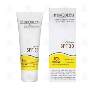 لوسیون ضد آفتاب فاقد چربی حاوی SPF30 هیدرودرم ۷۵ میلی لیتر