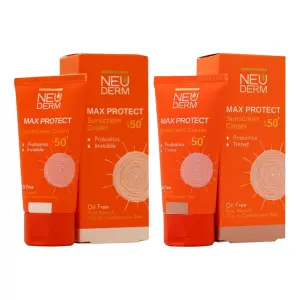 کرم ضد آفتاب پوست چرب SPF50 مکس پروتکت نئودرم 50 میلی لیتر