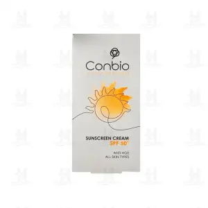 کرم ضد آفتاب بی رنگ SPF 50+ انواع پوست کانبیو 50 میلی لیتر