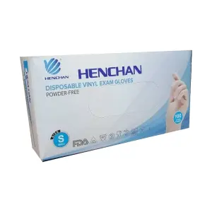 دستکش وینیل هنچان بدون پودر اسمال 100 عدد