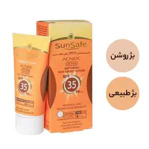 کرم ضد آفتاب حاوی SPF35 رنگی  سان سیف 50 میلی لیتر