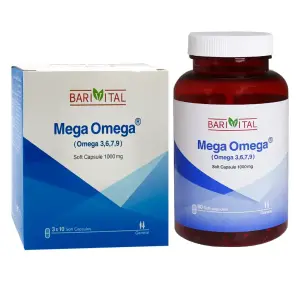 سافت ژل مگا امگا 1000 میلی گرم 9 7 6 3 باریویتال