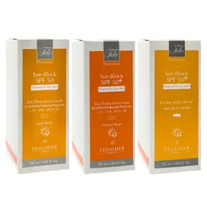کرم ضد آفتاب SPF50 پوست نرمال تا خشک تگودر 50 میلی لیتر