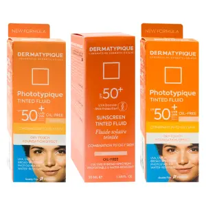 فلوئید ضد آفتاب SPF50 پوست چرب و مختلط درماتیپیک 50 میلی لیتر