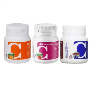 قرص جویدنی ویتامین C 500 میلی گرم نوتری پاد 30 عدد