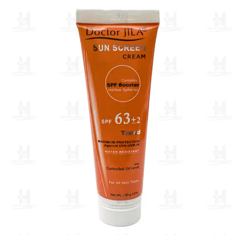 کرم ضد آفتاب حاوی SPF63 دکتر ژیلا 50 گرم