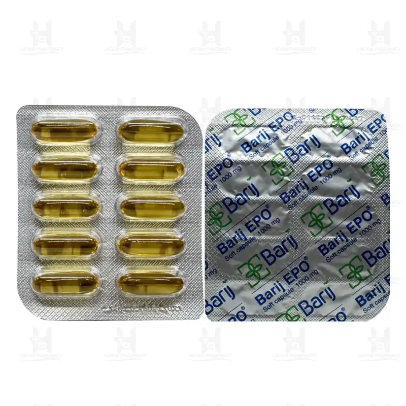 کپسول روغن گل مغربی ای پی اُ باریج اسانس 30 عددی
