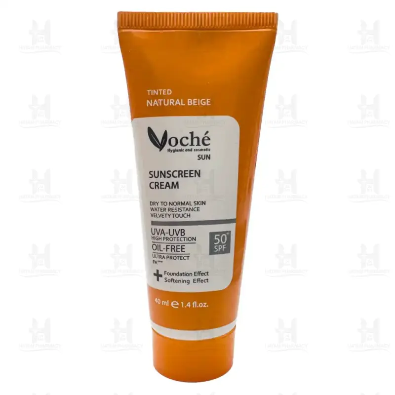 کرم ضد آفتاب SPF50 وچه مناسب پوست خشک و معمولی 40 میلی لیتر