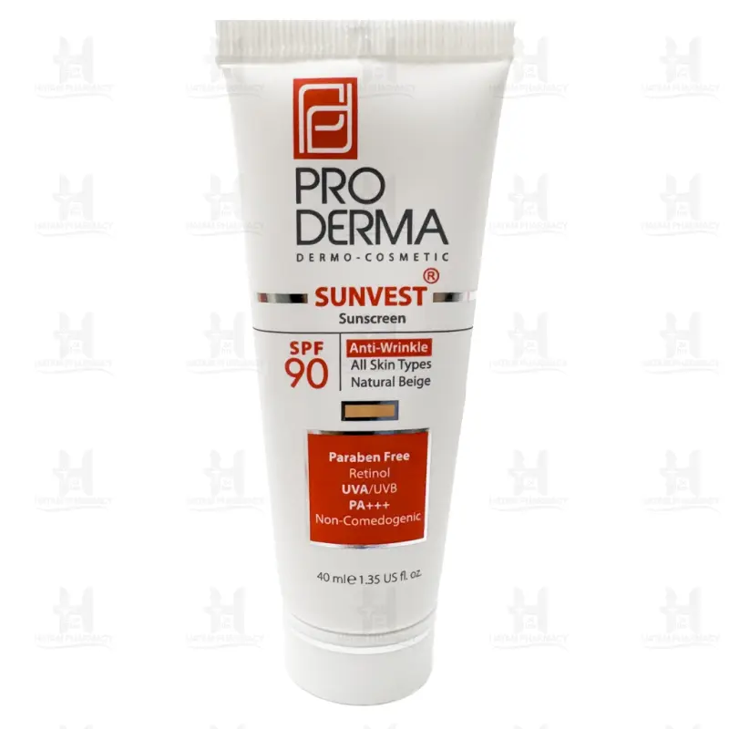 کرم ضد آفتاب و ضد چروک پرودرما SPF90 حجم 40 میلی لیتر