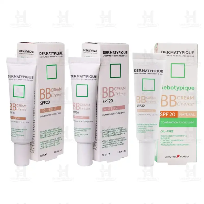 بی بی کرم حاوی SPF20 پوست چرب و مختلط درماتیپیک 30 میلی لیتر