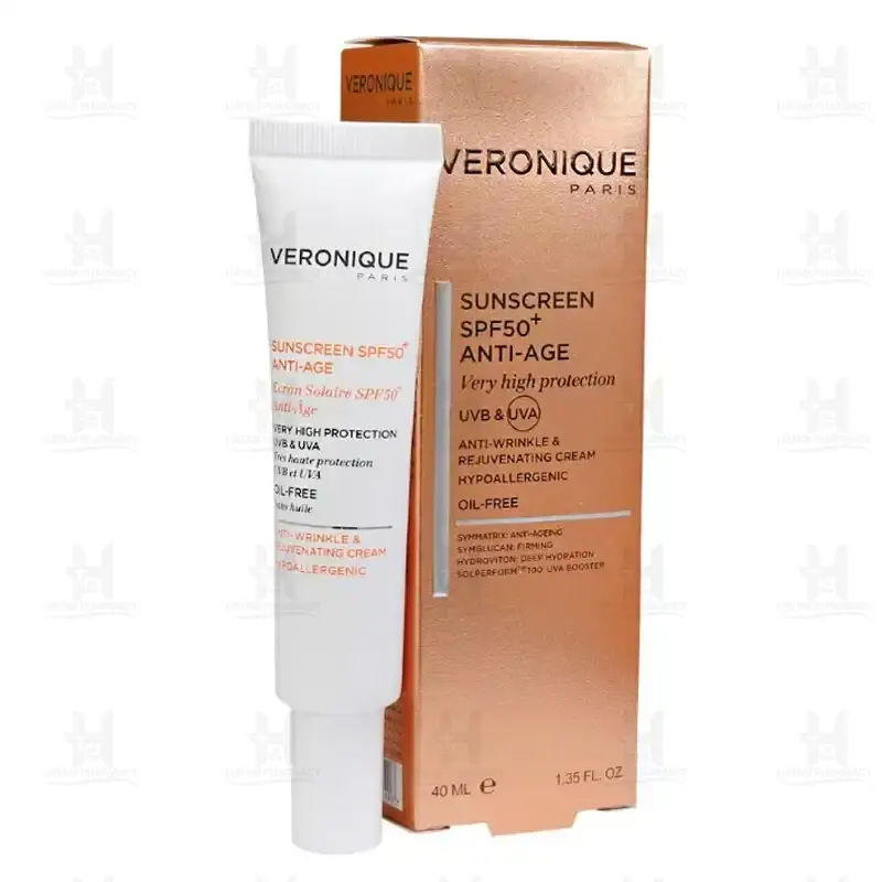 کرم ضد آفتاب بهبود دهنده چروک SPF50 ورونیک 40 میلی لیتر