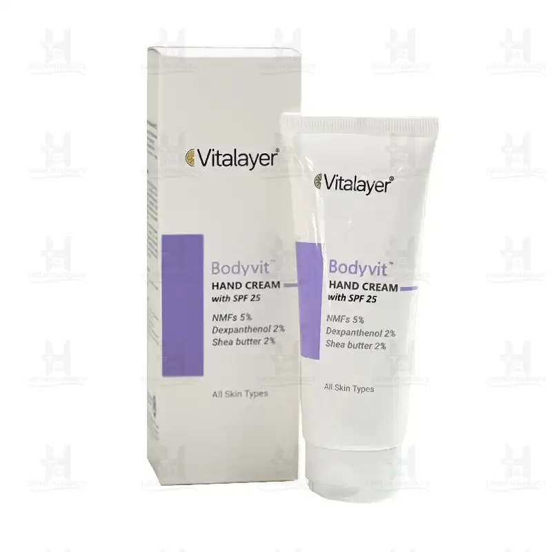 کرم مرطوب کننده دست SPF25 بادی ویت ویتالیر75 میلی لیتر