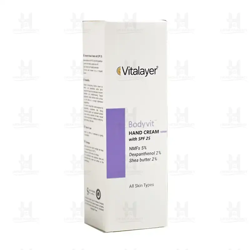 کرم مرطوب کننده دست SPF25 بادی ویت ویتالیر75 میلی لیتر