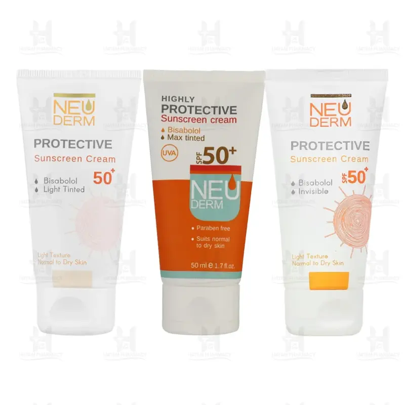 کرم ضد آفتاب هایلی spf50 پروتکتیو نئودرم برای پوست خشک 50 میلی لیتر