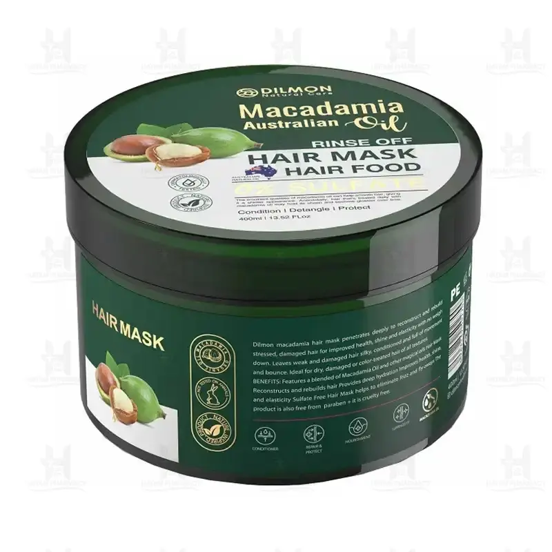 ماسک مو با آبکشی روغن ماکادمیا دیلمون 400 میلی لیتر