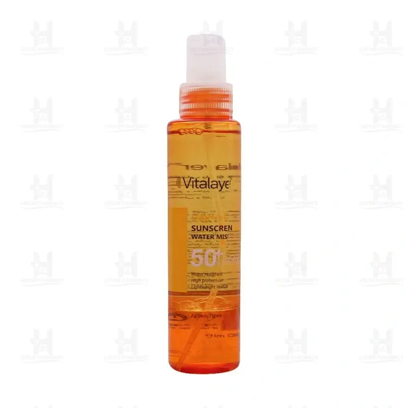 اسپری ضد آفتاب ویتامین سی SPF50 ویتالیر150 میلی لیتر