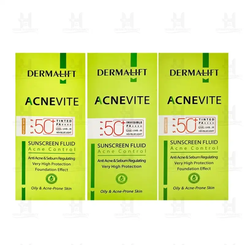 فلوئید ضد آفتاب آکنویت spf50 درمالیفت 40 میلی لیتر