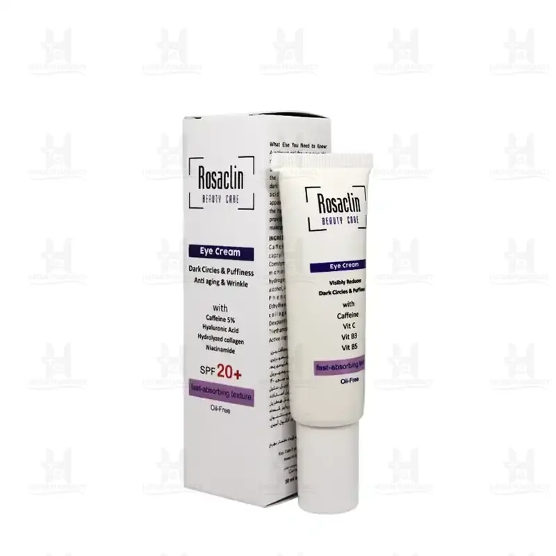 کرم دور چشم ضد پف و تیرگی رزاکلین SPF20 حجم 30 میلی لیتر