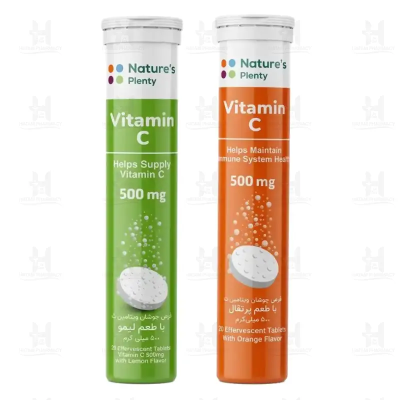 قرص جوشان ویتامین C 500 میلی گرم نیچرز پلنتی  20 عدد