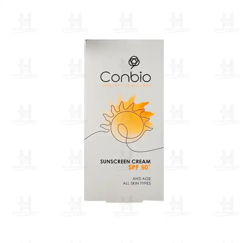 کرم ضد آفتاب بی رنگ SPF 50+ انواع پوست کانبیو 50 میلی لیتر