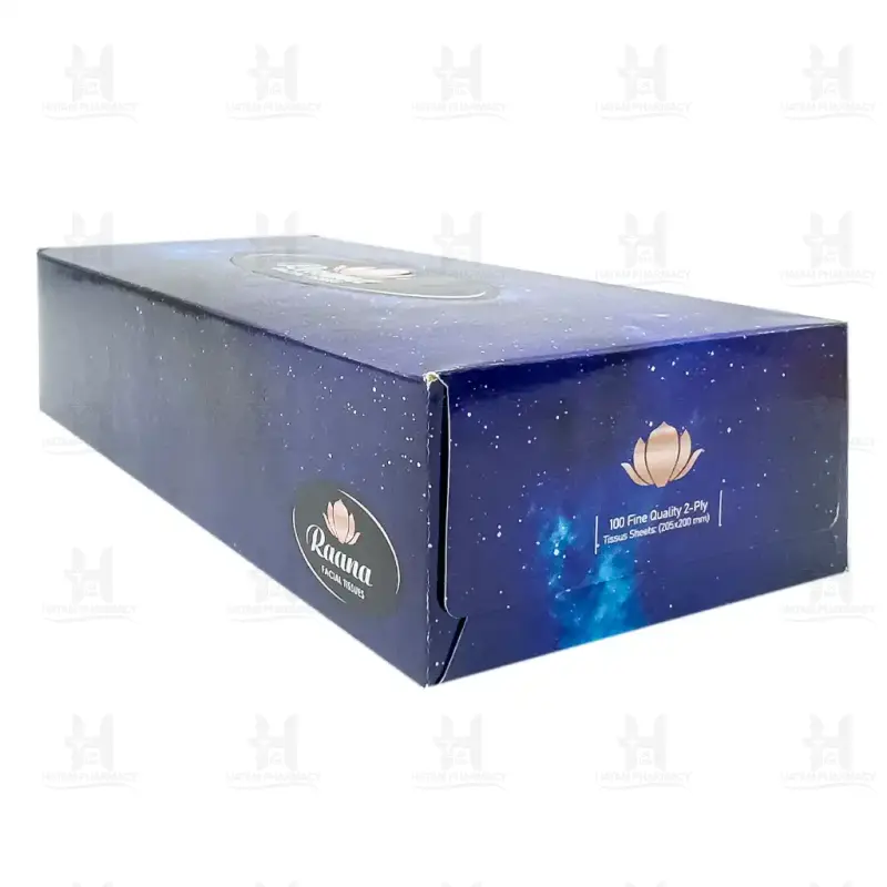 دستمال کاغذی جعبه رعنا دو لایه
