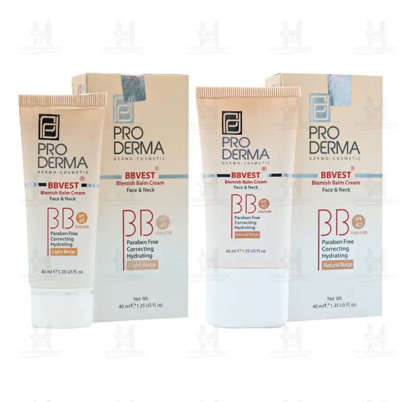 بی بی کرم حاوی SPF40 بی بی وست پرودرما 40 میلی لیتر