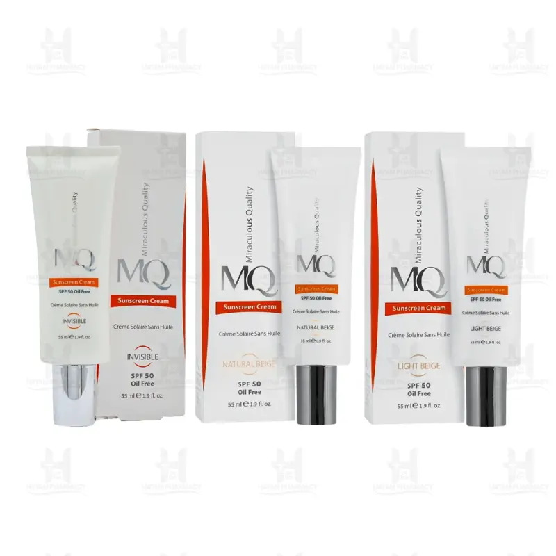کرم ضد آفتاب فاقد چربی SPF50 ام کیو 55 میلی لیتر