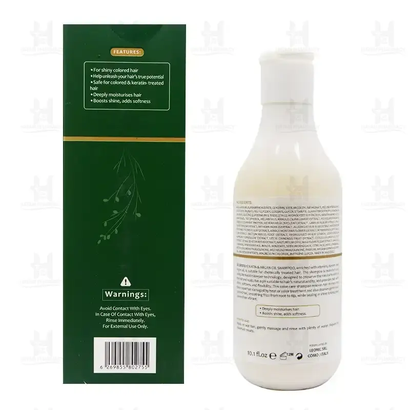 شامپو موی رنگ شده حاوی کراتین و روغن آرگان دلبستو 300 میلی لیتر