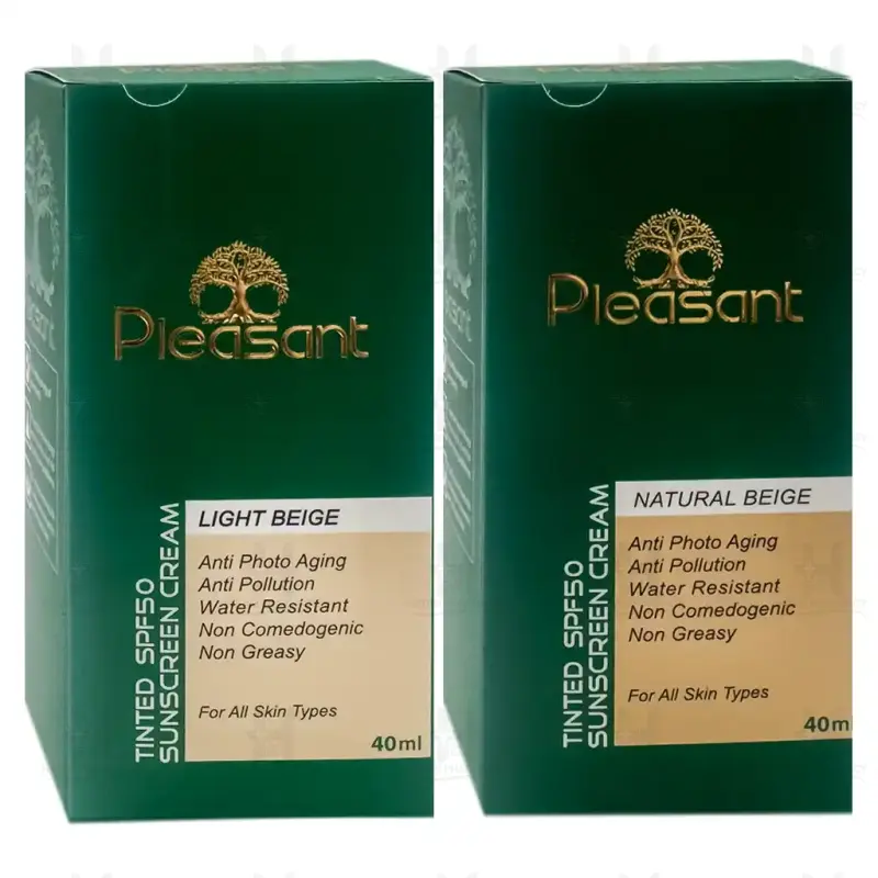 کرم ضد آفتاب رنگی SPF50 پلزنت 40 میلی لیتر