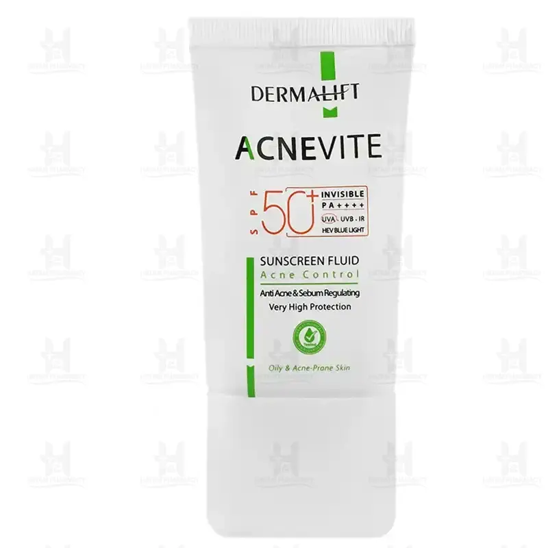 فلوئید ضد آفتاب آکنویت spf50 درمالیفت 40 میلی لیتر