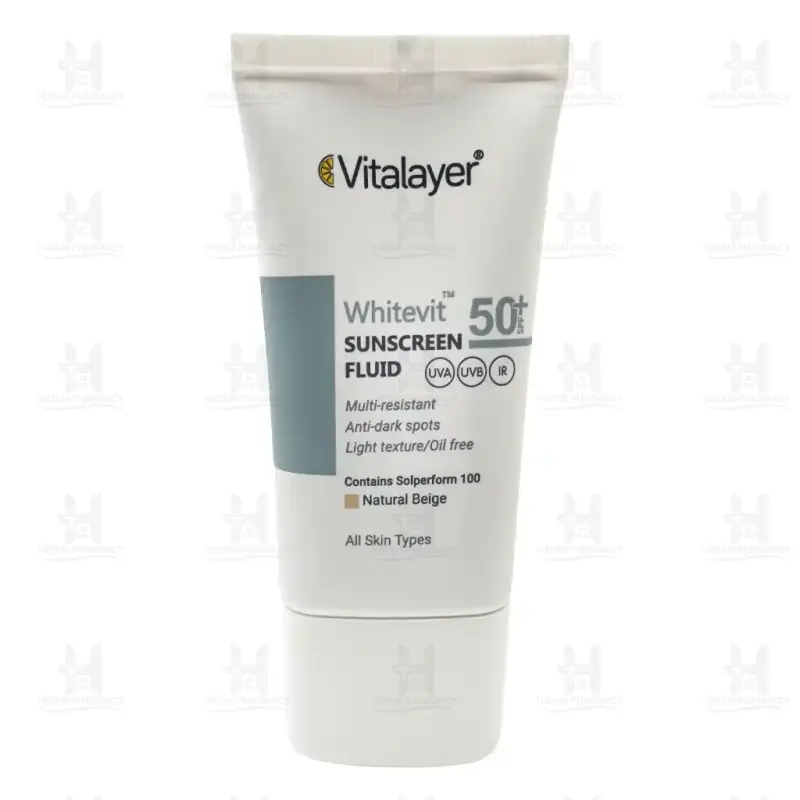 فلوئید ضد آفتاب ضد لک وایت ویت ویتالیر SPF50 حجم 50 میلی لیتر