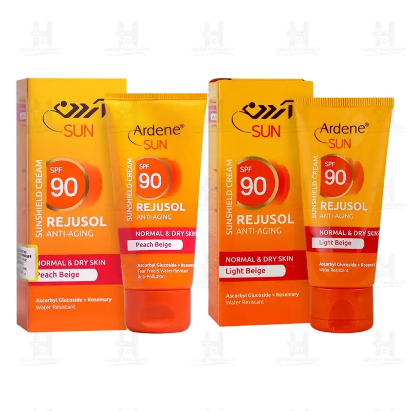 ضد آفتاب رژوسول SPF90 پوست معمولی و خشک آردن 50 میلی لیتر