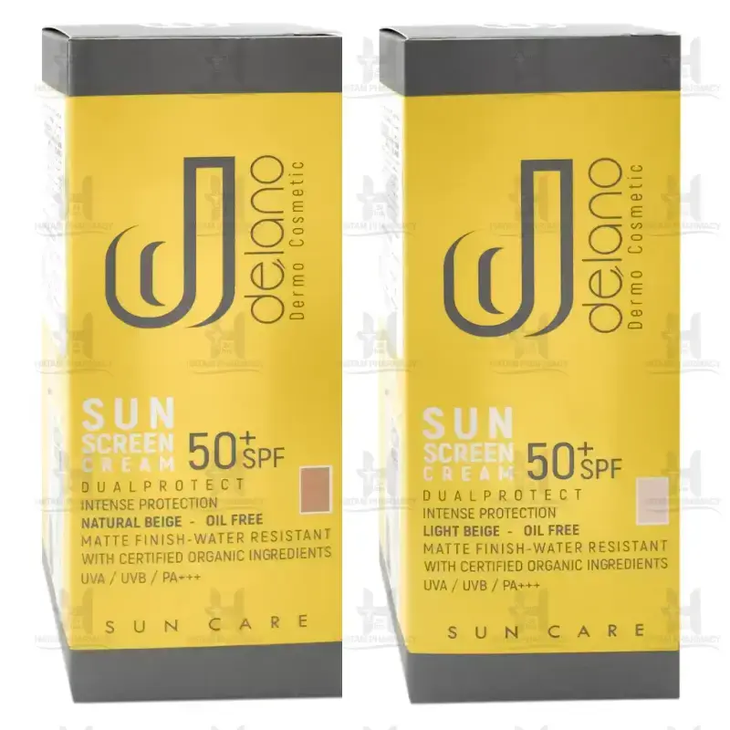 کرم ضد آفتاب فاقد چربی حاوی SPF50 دلانو 50 میلی لیتر