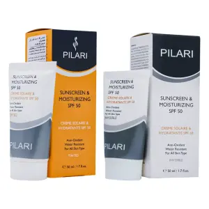 کرم ضد آفتاب و مرطوب کننده SPF50  پیلاری 50 میلی لیتر