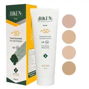 کرم ضدآفتاب رنگی پوست خشک بیکن SPF50 حجم 50 میلی لیتر
