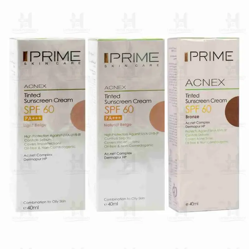 کرم ضد آفتاب پوست چرب حاوی SPF60 پریم 40 میلی لیتر