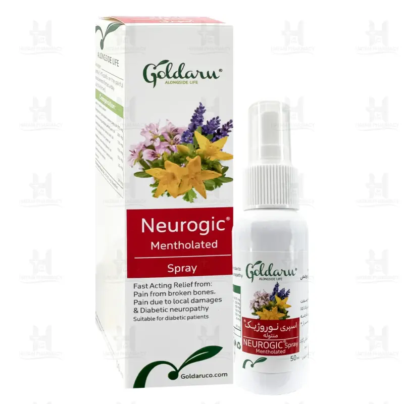 اسپری نوروژیک منتوله گل دارو 50 میلی لیتر